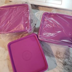 New 6 pc small tupperware snacks container